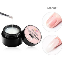Load image into Gallery viewer, MEET ACROSS Poly Quick Extension UV Gel Set Clear White Pink Builder Nail Gel Polish for Nail Extensions Nail Forms Acrylic Tips