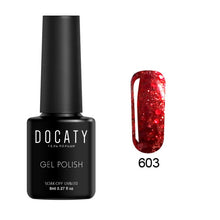 Load image into Gallery viewer, Docaty 2019 Diamond Nail Gel Varnishes Glitter LED UV Gel Polish Shiny Sequins Gel Nail Polish Vernis Semi Permanent GelLak