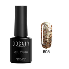 Load image into Gallery viewer, Docaty 2019 Diamond Nail Gel Varnishes Glitter LED UV Gel Polish Shiny Sequins Gel Nail Polish Vernis Semi Permanent GelLak