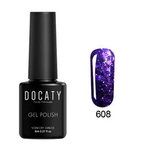 Load image into Gallery viewer, Docaty 2019 Diamond Nail Gel Varnishes Glitter LED UV Gel Polish Shiny Sequins Gel Nail Polish Vernis Semi Permanent GelLak
