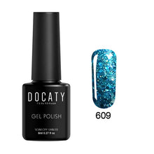 Load image into Gallery viewer, Docaty 2019 Diamond Nail Gel Varnishes Glitter LED UV Gel Polish Shiny Sequins Gel Nail Polish Vernis Semi Permanent GelLak