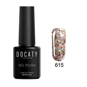 Docaty 2019 Diamond Nail Gel Varnishes Glitter LED UV Gel Polish Shiny Sequins Gel Nail Polish Vernis Semi Permanent GelLak