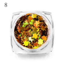 Load image into Gallery viewer, MEET ACROSS Holographic Chameleon Laser Multicolor Sequins Nail Art Glitter Flakes Maple UV Gel Polish Tool Decor  Manicure
