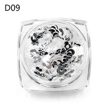 Load image into Gallery viewer, MEET ACROSS Holographic Chameleon Laser Multicolor Sequins Nail Art Glitter Flakes Maple UV Gel Polish Tool Decor  Manicure