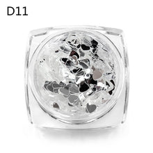 Load image into Gallery viewer, MEET ACROSS Holographic Chameleon Laser Multicolor Sequins Nail Art Glitter Flakes Maple UV Gel Polish Tool Decor  Manicure