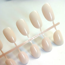 Load image into Gallery viewer, Artificial Oval Fake Nails Clear Plastic Soft Pink False Nails Candy Short Nail Tips 24Pcs/ set P01Q
