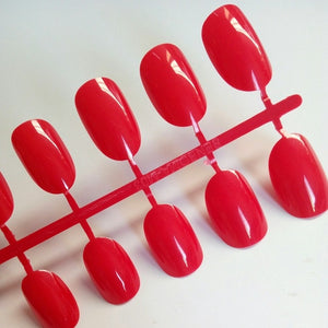 Artificial Oval Fake Nails Clear Plastic Soft Pink False Nails Candy Short Nail Tips 24Pcs/ set P01Q
