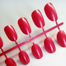 Load image into Gallery viewer, Artificial Oval Fake Nails Clear Plastic Soft Pink False Nails Candy Short Nail Tips 24Pcs/ set P01Q
