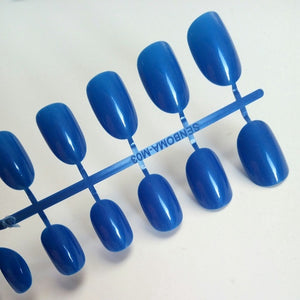 Artificial Oval Fake Nails Clear Plastic Soft Pink False Nails Candy Short Nail Tips 24Pcs/ set P01Q