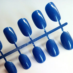 Artificial Oval Fake Nails Clear Plastic Soft Pink False Nails Candy Short Nail Tips 24Pcs/ set P01Q