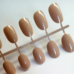 Artificial Oval Fake Nails Clear Plastic Soft Pink False Nails Candy Short Nail Tips 24Pcs/ set P01Q
