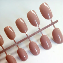 Load image into Gallery viewer, Artificial Oval Fake Nails Clear Plastic Soft Pink False Nails Candy Short Nail Tips 24Pcs/ set P01Q