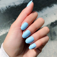 Load image into Gallery viewer, 24PCS Long Coffin Glossy False Nails Solid White Acrylic Fake Nails Natural Clear Glitter Ballerina Nail Tips For Nail Extention