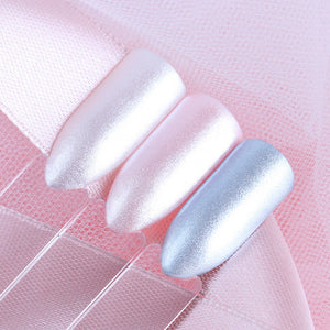 1 Box Pearl Nail Glitter Shiny Mirror Matte Shell White Purple Blue Nail Art Pigment Dust Powder Manicure Nail Decorations