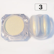 Load image into Gallery viewer, 1 Box Pearl Nail Glitter Shiny Mirror Matte Shell White Purple Blue Nail Art Pigment Dust Powder Manicure Nail Decorations