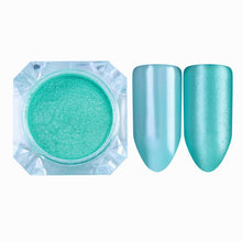 Load image into Gallery viewer, 1 Box Pearl Nail Glitter Shiny Mirror Matte Shell White Purple Blue Nail Art Pigment Dust Powder Manicure Nail Decorations