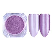 Load image into Gallery viewer, 1 Box Pearl Nail Glitter Shiny Mirror Matte Shell White Purple Blue Nail Art Pigment Dust Powder Manicure Nail Decorations