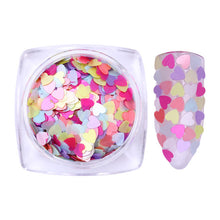 Load image into Gallery viewer, 1 Box Pearl Nail Glitter Shiny Mirror Matte Shell White Purple Blue Nail Art Pigment Dust Powder Manicure Nail Decorations