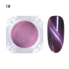 Load image into Gallery viewer, 1 Box Pearl Nail Glitter Shiny Mirror Matte Shell White Purple Blue Nail Art Pigment Dust Powder Manicure Nail Decorations