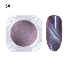 Load image into Gallery viewer, 1 Box Pearl Nail Glitter Shiny Mirror Matte Shell White Purple Blue Nail Art Pigment Dust Powder Manicure Nail Decorations