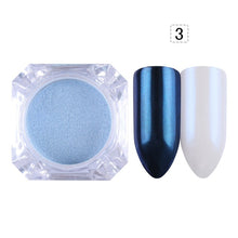 Load image into Gallery viewer, 1 Box Pearl Nail Glitter Shiny Mirror Matte Shell White Purple Blue Nail Art Pigment Dust Powder Manicure Nail Decorations