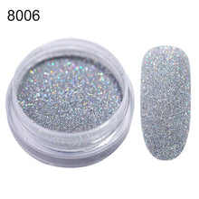 Load image into Gallery viewer, 1 Box Pearl Nail Glitter Shiny Mirror Matte Shell White Purple Blue Nail Art Pigment Dust Powder Manicure Nail Decorations