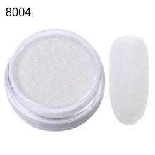 Load image into Gallery viewer, 1 Box Pearl Nail Glitter Shiny Mirror Matte Shell White Purple Blue Nail Art Pigment Dust Powder Manicure Nail Decorations