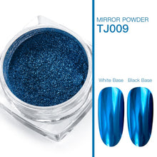 Load image into Gallery viewer, Nail Art Mirror Pigment Powder Shine Nail Glitters Metallic Color Nail Art UV Gel Polishing Rose Gold Silver Manicure Nail Art C