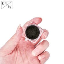 Load image into Gallery viewer, Nail Art Mirror Pigment Powder Shine Nail Glitters Metallic Color Nail Art UV Gel Polishing Rose Gold Silver Manicure Nail Art C