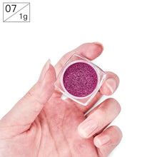Load image into Gallery viewer, Nail Art Mirror Pigment Powder Shine Nail Glitters Metallic Color Nail Art UV Gel Polishing Rose Gold Silver Manicure Nail Art C