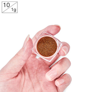 Nail Art Mirror Pigment Powder Shine Nail Glitters Metallic Color Nail Art UV Gel Polishing Rose Gold Silver Manicure Nail Art C