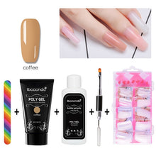 Load image into Gallery viewer, 30g Polygel Nail Acrylic Poly Gel Pink White Clear Crystal UV LED Builder Gel Tips Enhancement Slip Solution Quick Extension Gel