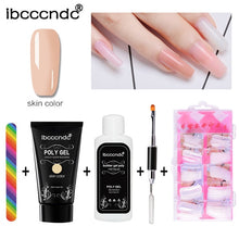 Load image into Gallery viewer, 30g Polygel Nail Acrylic Poly Gel Pink White Clear Crystal UV LED Builder Gel Tips Enhancement Slip Solution Quick Extension Gel