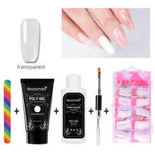 Load image into Gallery viewer, 30g Polygel Nail Acrylic Poly Gel Pink White Clear Crystal UV LED Builder Gel Tips Enhancement Slip Solution Quick Extension Gel