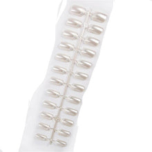 Load image into Gallery viewer, 24pcs Matte Pure Color False Nails Popular Designs Glue On Long Tip Patch Artificial Nail Chip Extensions Nail Art Accessories