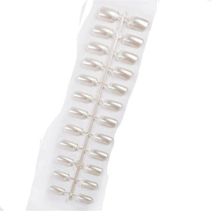 24pcs Matte Pure Color False Nails Popular Designs Glue On Long Tip Patch Artificial Nail Chip Extensions Nail Art Accessories