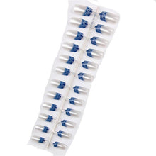 Load image into Gallery viewer, 24pcs Matte Pure Color False Nails Popular Designs Glue On Long Tip Patch Artificial Nail Chip Extensions Nail Art Accessories