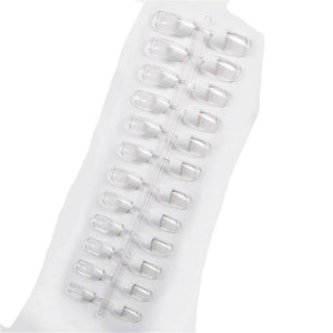 24pcs Matte Pure Color False Nails Popular Designs Glue On Long Tip Patch Artificial Nail Chip Extensions Nail Art Accessories