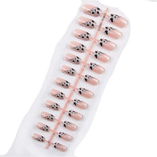 Load image into Gallery viewer, 24pcs Matte Pure Color False Nails Popular Designs Glue On Long Tip Patch Artificial Nail Chip Extensions Nail Art Accessories