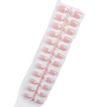 Load image into Gallery viewer, 24pcs Matte Pure Color False Nails Popular Designs Glue On Long Tip Patch Artificial Nail Chip Extensions Nail Art Accessories