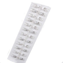 Load image into Gallery viewer, 24pcs Matte Pure Color False Nails Popular Designs Glue On Long Tip Patch Artificial Nail Chip Extensions Nail Art Accessories