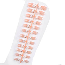 Load image into Gallery viewer, 24pcs Matte Pure Color False Nails Popular Designs Glue On Long Tip Patch Artificial Nail Chip Extensions Nail Art Accessories