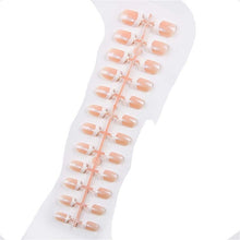 Load image into Gallery viewer, 24pcs Matte Pure Color False Nails Popular Designs Glue On Long Tip Patch Artificial Nail Chip Extensions Nail Art Accessories