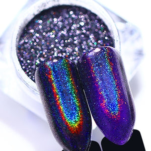 1g Holographic Nail Powder Glitter Laser Holo Shimmer Nail Art Decorations Manicure Shining Chrome Pigment
