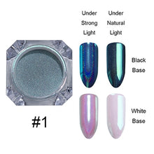 Load image into Gallery viewer, 1g Holographic Nail Powder Glitter Laser Holo Shimmer Nail Art Decorations Manicure Shining Chrome Pigment