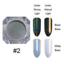Load image into Gallery viewer, 1g Holographic Nail Powder Glitter Laser Holo Shimmer Nail Art Decorations Manicure Shining Chrome Pigment