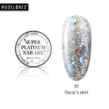 Load image into Gallery viewer, Modelones Platinum Glitter Led Gel Soak Off Nail Gel Lacquer Shiny Sequins Decorations UV Gel Varnish Painting Flowers UV Polish