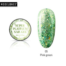Load image into Gallery viewer, Modelones Platinum Glitter Led Gel Soak Off Nail Gel Lacquer Shiny Sequins Decorations UV Gel Varnish Painting Flowers UV Polish