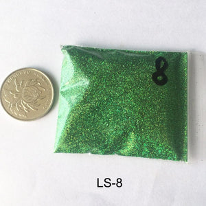 Rikonka 10G Holographic Glitter Powder Shining Sugar Silver Nail Fine Glitter Dust Nail Art Decorations Manicure 21 Colors 0.2mm