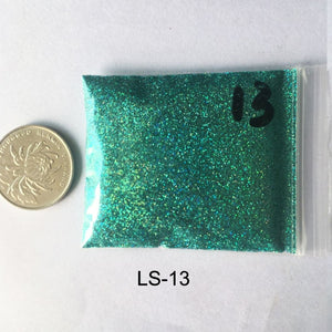 Rikonka 10G Holographic Glitter Powder Shining Sugar Silver Nail Fine Glitter Dust Nail Art Decorations Manicure 21 Colors 0.2mm